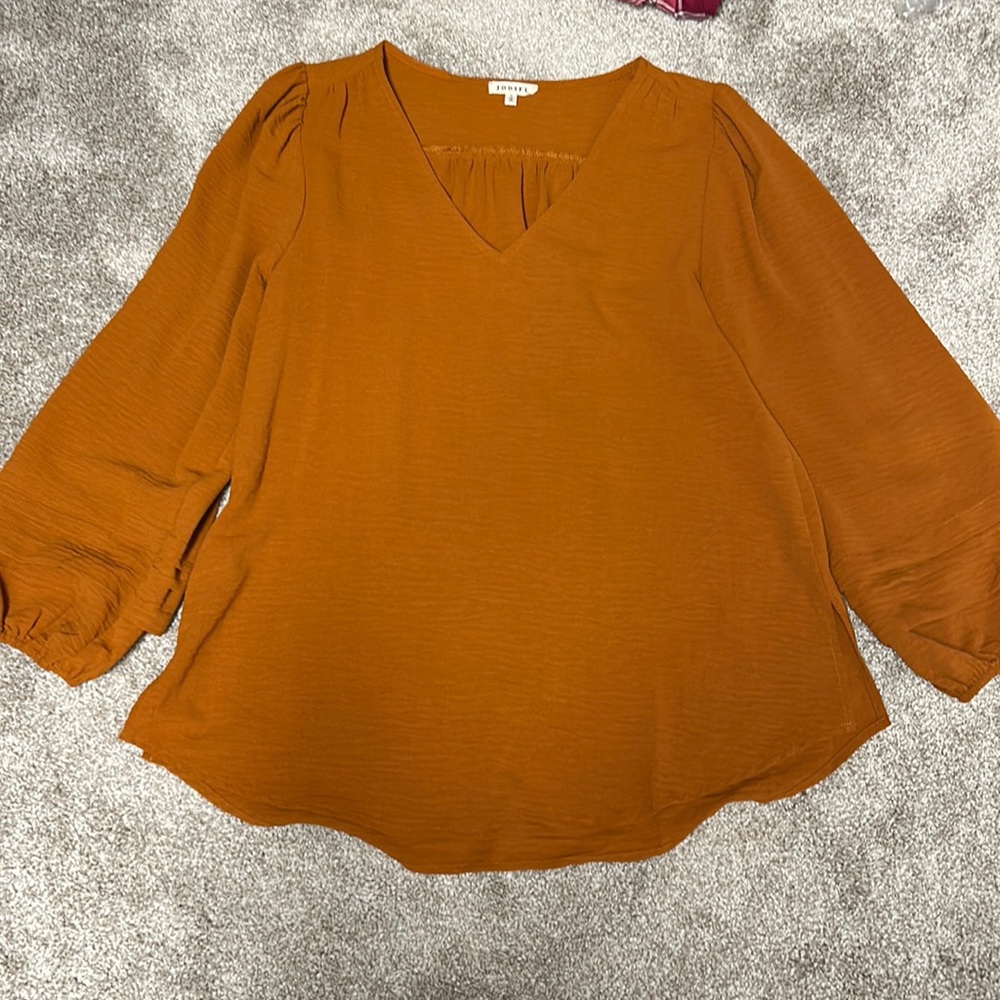 Perfect for Fall Burnt Orange Top